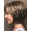 Pixie Cut Machine Made Wigs Short Human Hair